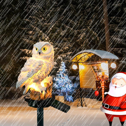 Owl Solar Lights for Halloween Decoration Outdoor Waterproof Stake