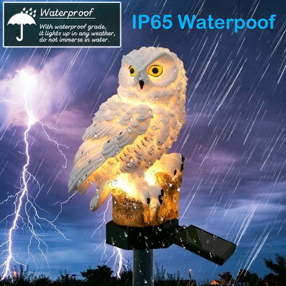 Owl Solar Lights for Halloween Decoration Outdoor Waterproof Stake