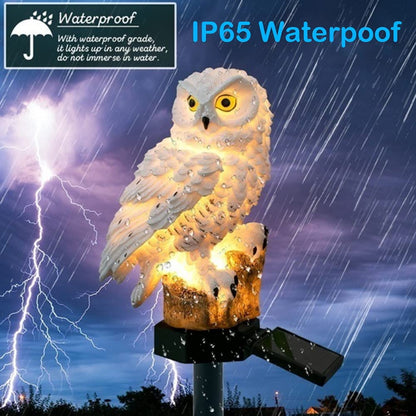 Owl Solar Lights for Halloween Decoration Outdoor Waterproof Stake